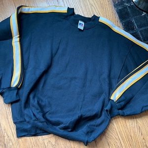 Russell Athletic Made in USA striped sleeve Crewneck